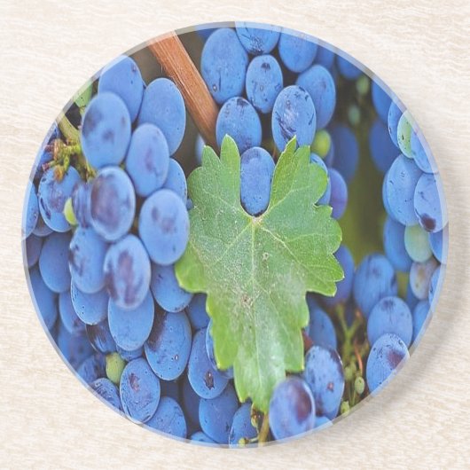 Dessous De Verre En Grès Les raisins sur une vigne (Devant)