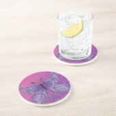 Dessous De Verre En Grès Les rêves de papillons (Côté)