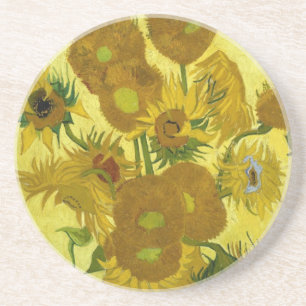 Dessous De Verre En Grès Les tournesols dans le Vase Van Gogh Art
