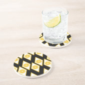 Dessous De Verre En Grès Les tranches d'agrumes dans le Motif Diamant moder (Côté)