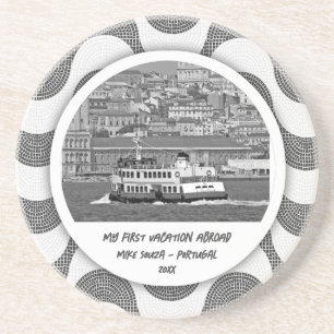 Dessous De Verre En Grès Les vagues portugaises pavé Premier Vacances