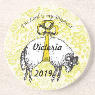 Dessous De Verre En Grès L'Éternel est mon berger Psaume 23