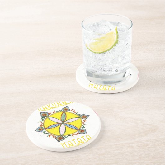 Dessous De Verre En Grès L'étoile à la fabrication de Hakuna Matata (Côté)