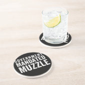 Dessous De Verre En Grès L'étouffement du gouvernement (Côté)