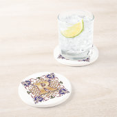 Dessous De Verre En Grès Lettre celtique R de monogramme (Côté)