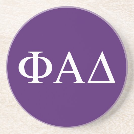 Dessous De Verre En Grès Lettres grecques Phi Alpha Delta (Devant)