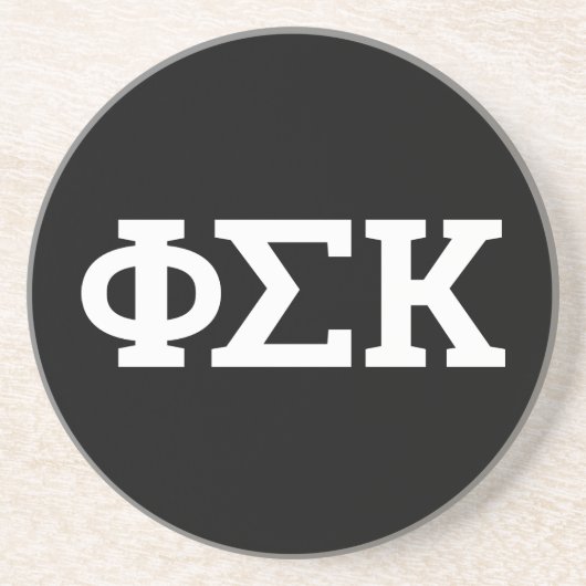Dessous De Verre En Grès Lettres Phi Sigma Kappa (Devant)