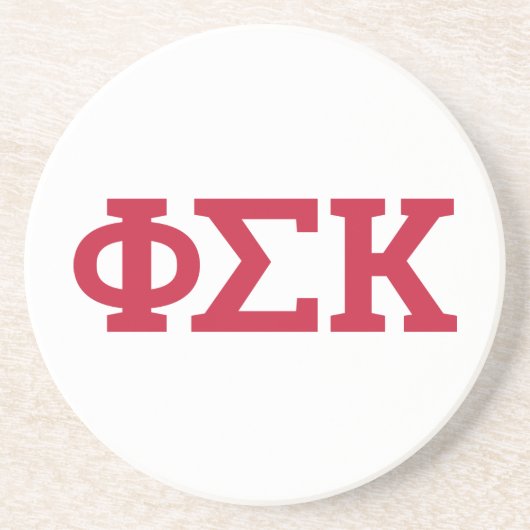 Dessous De Verre En Grès Lettres Phi Sigma Kappa (Devant)