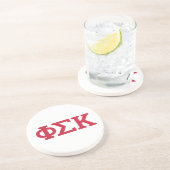 Dessous De Verre En Grès Lettres Phi Sigma Kappa (Côté)