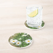 Dessous De Verre En Grès Leucanthemum Blooms (Côté)