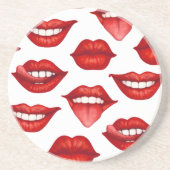 Dessous De Verre En Grès Lèvres (Devant)
