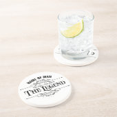 Dessous De Verre En Grès L'Homme, Le Mythe, La Légende (Côté)