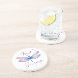 Dessous De Verre En Grès Libellule Inspirante/Faire Confiance au Voyage