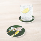 Dessous De Verre En Grès libellule transparente (Côté)