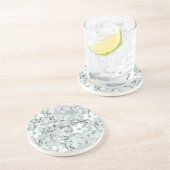 Dessous De Verre En Grès Libellules Florales Bleu Blanc (Côté)