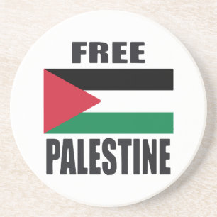 Dessous De Verre En Grès Libérez la Palestine