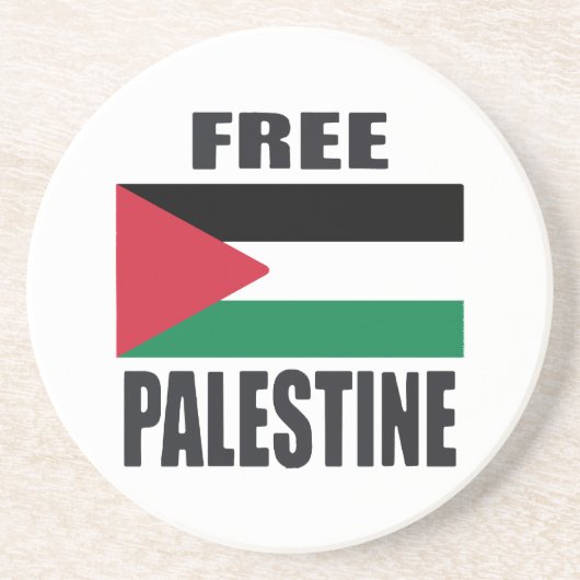 Dessous De Verre En Grès Libérez la Palestine (Devant)