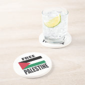 Dessous De Verre En Grès Libérez la Palestine (Côté)