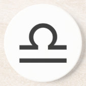 Dessous De Verre En Grès Libra (Devant)