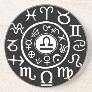 Dessous De Verre En Grès Libra Zodiac