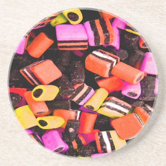 DESSOUS DE VERRE EN GRÈS LICORICE (Devant)