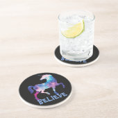 DESSOUS DE VERRE EN GRÈS LICORNE (Côté)