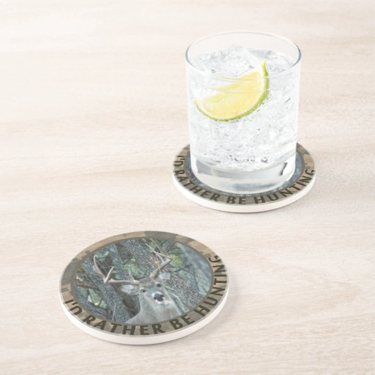 Dessous De Verre En Grès L'identification plutôt chasse le chasseur drôle (Côté)