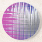 Dessous De Verre En Grès lignes croisées (Devant)