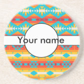 Dessous De Verre En Grès Lignes de formes tribales (Devant)