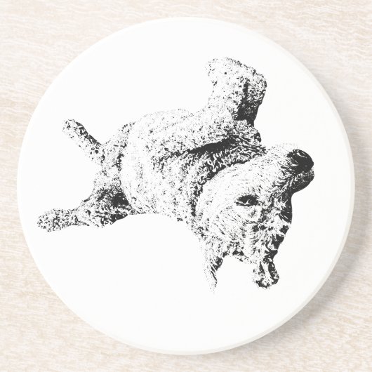 Dessous De Verre En Grès Lignes d'Humour reposantes (Devant)