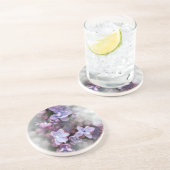 Dessous De Verre En Grès Lilac fleurit (Côté)