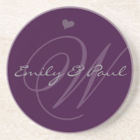 Lilac Musical Monogram Mariage Anniversaire Dessou