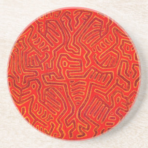 Dessous De Verre En Grès L'île de San Blas Mola Spirits