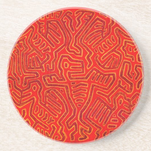 Dessous De Verre En Grès L'île de San Blas Mola Spirits (Devant)