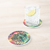 Dessous De Verre En Grès L'île du rêve : un voyage métaphorique (Côté)