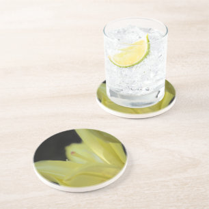 Dessous De Verre En Grès Lily jaune par Shirley Taylor