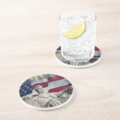 Dessous De Verre En Grès Lincoln et Fireworks (Côté)