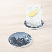 Dessous De Verre En Grès Lincoln Lecture de la proclamation d'émancipation (Côté)