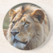 Dessous De Verre En Grès Lion (Devant)