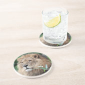 Dessous De Verre En Grès Lion 021 (Côté)