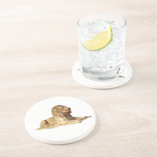 Dessous De Verre En Grès Lion de pierre