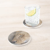 Dessous De Verre En Grès Lion endormie (Côté)