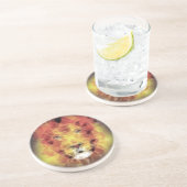 Dessous De Verre En Grès Lion fractal (Côté)