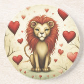 Dessous De Verre En Grès Lion Love 2 (Devant)