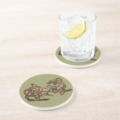 Dessous De Verre En Grès Lion Norse (Côté)