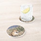 Dessous De Verre En Grès Lioness resting (Côté)