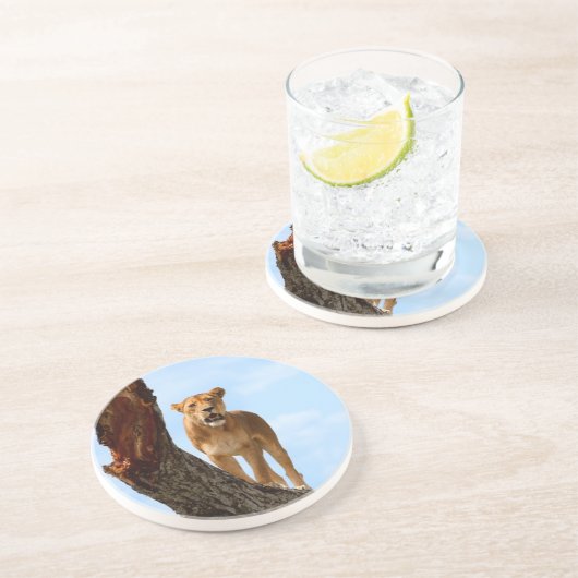 Dessous De Verre En Grès Lionne (Côté)