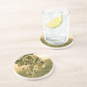 Dessous De Verre En Grès Lionne Chasseuse (Côté)