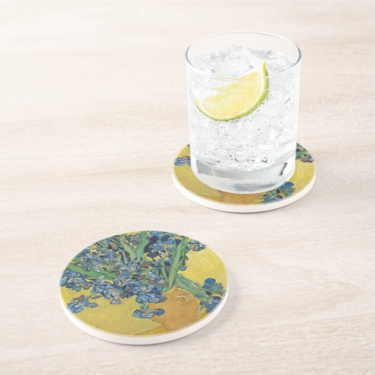 Dessous De Verre En Grès L'iris de Van Gogh (Côté)