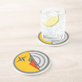 Dessous De Verre En Grès L'Israël A.F. (Côté)